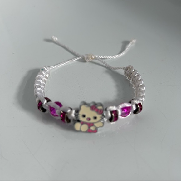 Hello Kitty bracelet 5”- 10” circumference handmade - Picture 4 of 6